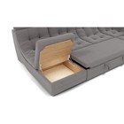 Диван п – образный «Монако 4», механизм венеция, универсальный, велюр, цвет галакси лайт 021 - Фото 4