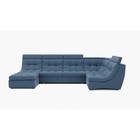 Диван п – образный «Монако 4», механизм венеция, универсальный, велюр, цвет галакси лайт 022 - Фото 5