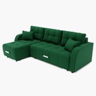 Диван угловой «Нью–йорк 3», механизм пантограф, угол левый, велюр, цвет галакси лайт 010  (артикул 9798842)  большой выбор товаров оптом и в розницу по низким ценам с доставкой