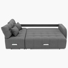 Диван угловой «Нью–йорк 3», механизм пантограф, угол левый, велюр, цвет галакси лайт 021  (артикул 9798844)  большой выбор товаров оптом и в розницу по низким ценам с доставкой