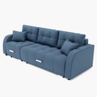 Диван – трансформер «Нью–йорк 2», механизм пантограф, угол левый, велюр, цвет галакси лайт 022  (артикул 9798853)  большой выбор товаров оптом и в розницу по низким ценам с доставкой