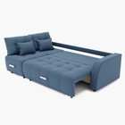 Диван – трансформер «Нью–йорк 2», механизм пантограф, угол левый, велюр, цвет галакси лайт 022  (артикул 9798853)  большой выбор товаров оптом и в розницу по низким ценам с доставкой