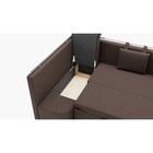 Угловой кухонный диван «Париж 1», механизм дельфин, угол левый, велюр, галакси лайт 004 - Фото 4