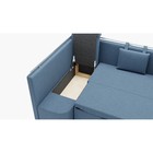Угловой кухонный диван «Париж 1», механизм дельфин, угол левый, велюр, галакси лайт 022 - Фото 4