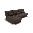 Угловой модульный диван «Фиеста 2», механизм книжка, велюр, цвет галакси лайт 004 - Фото 6
