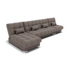 Угловой модульный диван «Фиеста 3», механизм книжка, велюр, цвет галакси лайт 005 - Фото 6
