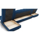 Угловой модульный диван «Фиеста 3», механизм книжка, велюр, цвет галакси лайт 014 - Фото 2