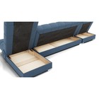 Диван угловой модульный «Фиеста 3», механизм книжка, велюр, цвет галакси лайт 022 - Фото 2