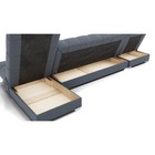 Угловой модульный диван «Фиеста 3», механизм книжка, велюр, цвет галакси лайт 026 - Фото 2