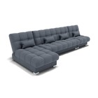 Угловой модульный диван «Фиеста 3», механизм книжка, велюр, цвет галакси лайт 026 - Фото 6