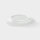 Тарелка фарфоровая «Сирень», d=20 см, белая - Фото 3