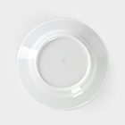 Тарелка фарфоровая «Сирень», d=20 см, белая - Фото 4