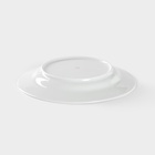 Тарелка Добрушский завод «Сирень», d=20 см, фарфор, белая - Фото 4