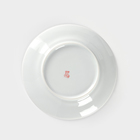Тарелка фарфоровая «Сирень», d=17 см, белая - Фото 4