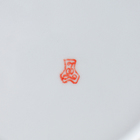 Тарелка фарфоровая «Сирень», d=17 см, белая - Фото 5