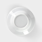 Тарелка фарфоровая глубокая «Сирень», 230 мл, d=20 см, белая - Фото 4