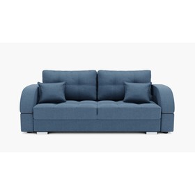 Прямой диван «Элита 1», механизм пантограф, велюр, цвет галакси лайт 022