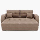 Диван прямой «Элита 1», механизм пантограф, велюр, цвет галакси лайт 023  (артикул 9798998)  большой выбор товаров оптом и в розницу по низким ценам с доставкой