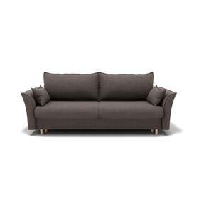 Прямой диван «Барселона 1», механизм пантограф, велюр, цвет галакси лайт 005