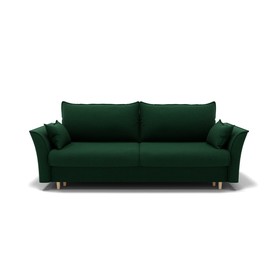 Прямой диван «Барселона 1», механизм пантограф, велюр, цвет галакси лайт 010