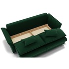 Диван прямой «Барселона 1», механизм пантограф, велюр, цвет галакси лайт 010  (артикул 9799010)  большой выбор товаров оптом и в розницу по низким ценам с доставкой