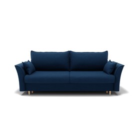 Прямой диван «Барселона 1», механизм пантограф, велюр, цвет галакси лайт 014