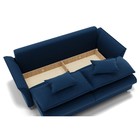 Диван прямой «Барселона 1», механизм пантограф, велюр, цвет галакси лайт 014  (артикул 9799011)  большой выбор товаров оптом и в розницу по низким ценам с доставкой