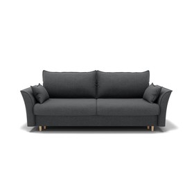 Прямой диван «Барселона 1», механизм пантограф, велюр, цвет галакси лайт 021
