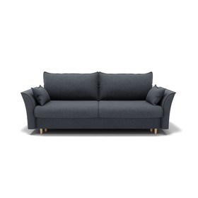 Прямой диван «Барселона 1», механизм пантограф, велюр, цвет галакси лайт 026