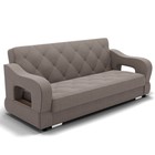 Диван прямой «Бруно 2», с подлокотниками, механизм книжка, НПБ, велюр, цвет галакси лайт 005  (артикул 9799025)  большой выбор товаров оптом и в розницу по низким ценам с доставкой