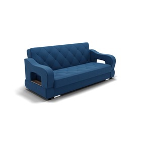 Прямой диван «Бруно 2», с подлокотниками, механизм книжка, НПБ, велюр, галакси лайт 014