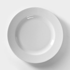 Тарелка фарфоровая «Идиллия», d=24 см, белая - Фото 2