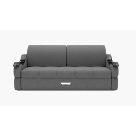 Прямой диван «Дубай 2», механизм выкатной, ППУ, велюр, цвет галакси лайт 021