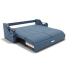 Диван прямой «Дубай 2», механизм выкатной, ППУ, велюр, цвет галакси лайт 022  (артикул 9799069)  большой выбор товаров оптом и в розницу по низким ценам с доставкой