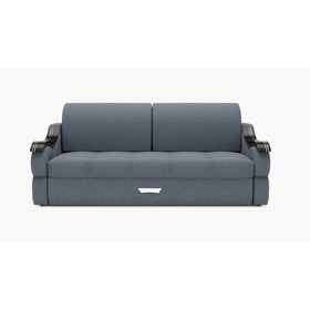 Прямой диван «Дубай 2», механизм выкатной, ППУ, велюр, цвет галакси лайт 026