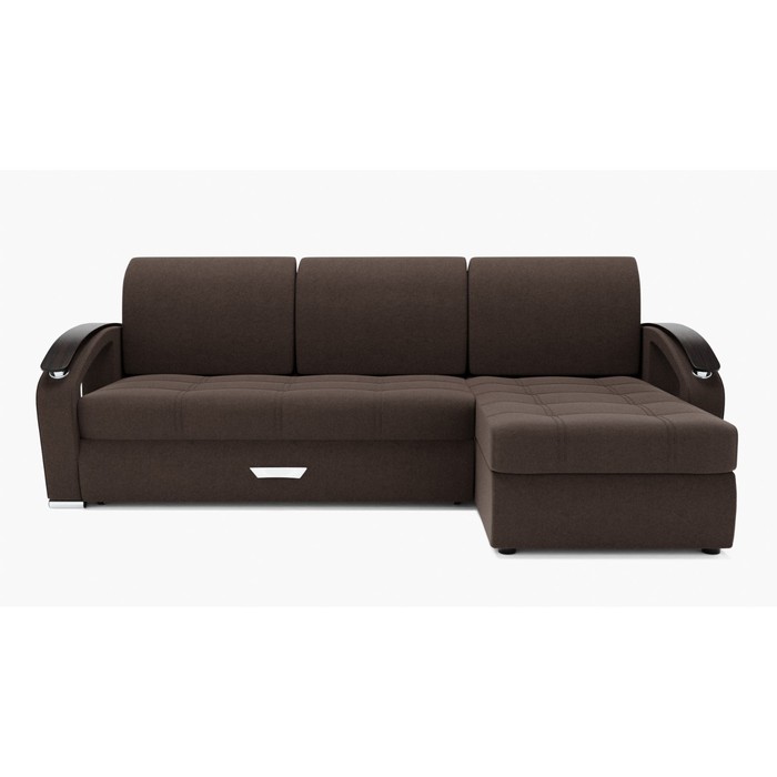 Угловой диван «Дубай 1», механизм выкатной, угол правый, ППУ, велюр, цвет галакси лайт 004 - Фото 1