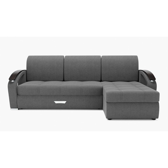 Угловой диван «Дубай 1», механизм выкатной, угол правый, ППУ, велюр, цвет галакси лайт 021 - Фото 1