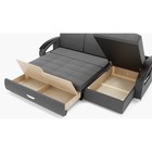 Диван угловой «Дубай 1», механизм выкатной, угол правый, ППУ, велюр, цвет галакси лайт 021 - Фото 4