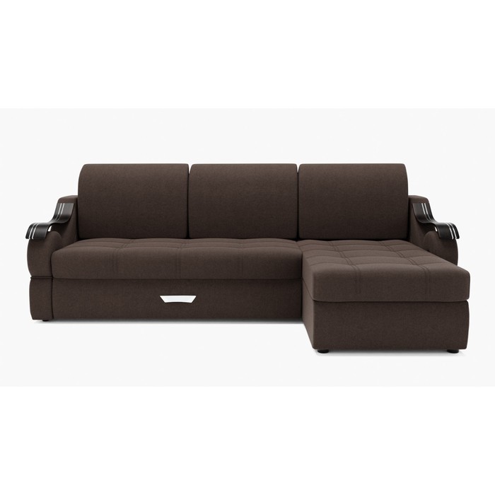 Угловой диван «Дубай 2», механизм выкатной, угол правый, ППУ, велюр, цвет галакси лайт 004 - Фото 1