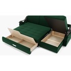 Диван угловой «Дубай 2», механизм выкатной, угол правый, ППУ, велюр, цвет галакси лайт 010  (артикул 9799082)  большой выбор товаров оптом и в розницу по низким ценам с доставкой