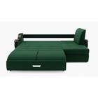 Диван угловой «Дубай 2», механизм выкатной, угол правый, ППУ, велюр, цвет галакси лайт 010  (артикул 9799082)  большой выбор товаров оптом и в розницу по низким ценам с доставкой