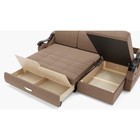 Диван угловой «Дубай 2», механизм выкатной, угол правый, ППУ, велюр, цвет галакси лайт 023  (артикул 9799086)  большой выбор товаров оптом и в розницу по низким ценам с доставкой