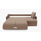 Диван угловой «Дубай 2», механизм выкатной, угол правый, ППУ, велюр, цвет галакси лайт 023  (артикул 9799086)  большой выбор товаров оптом и в розницу по низким ценам с доставкой