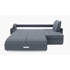 Диван угловой «Дубай 2», механизм выкатной, угол правый, ППУ, велюр, цвет галакси лайт 026  (артикул 9799087)  большой выбор товаров оптом и в розницу по низким ценам с доставкой