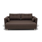 Прямой диван «Консул 1», механизм пантограф, ППУ, велюр, цвет галакси лайт 004 - Фото 2