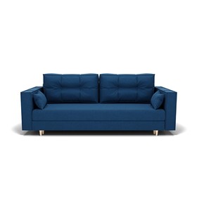 Прямой диван «Консул 1», механизм пантограф, ППУ, велюр, цвет галакси лайт 014