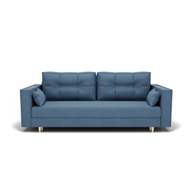 Прямой диван «Консул 1», механизм пантограф, ППУ, велюр, цвет галакси лайт 022
