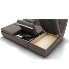 Диван угловой «Калифорния 2», механизм пума, универсальный, ППУ, велюр, цвет галакси лайт 005 - Фото 4