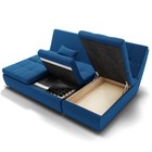 Диван угловой «Калифорния 2», механизм пума, универсальный, ППУ, велюр, цвет галакси лайт 014 - Фото 4