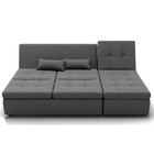 Диван угловой «Калифорния 2», механизм пума, универсальный, ППУ, велюр, цвет галакси лайт 021 - Фото 5